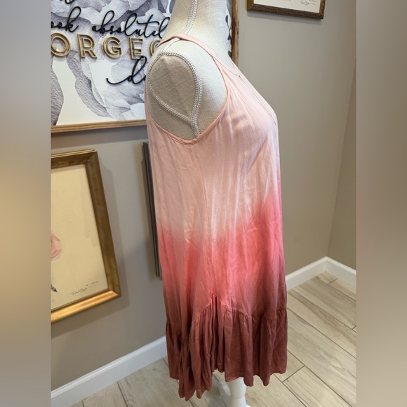 UMGEE Berry Ombre Ruffle Hem Midi Dress - Picture 5 of 9